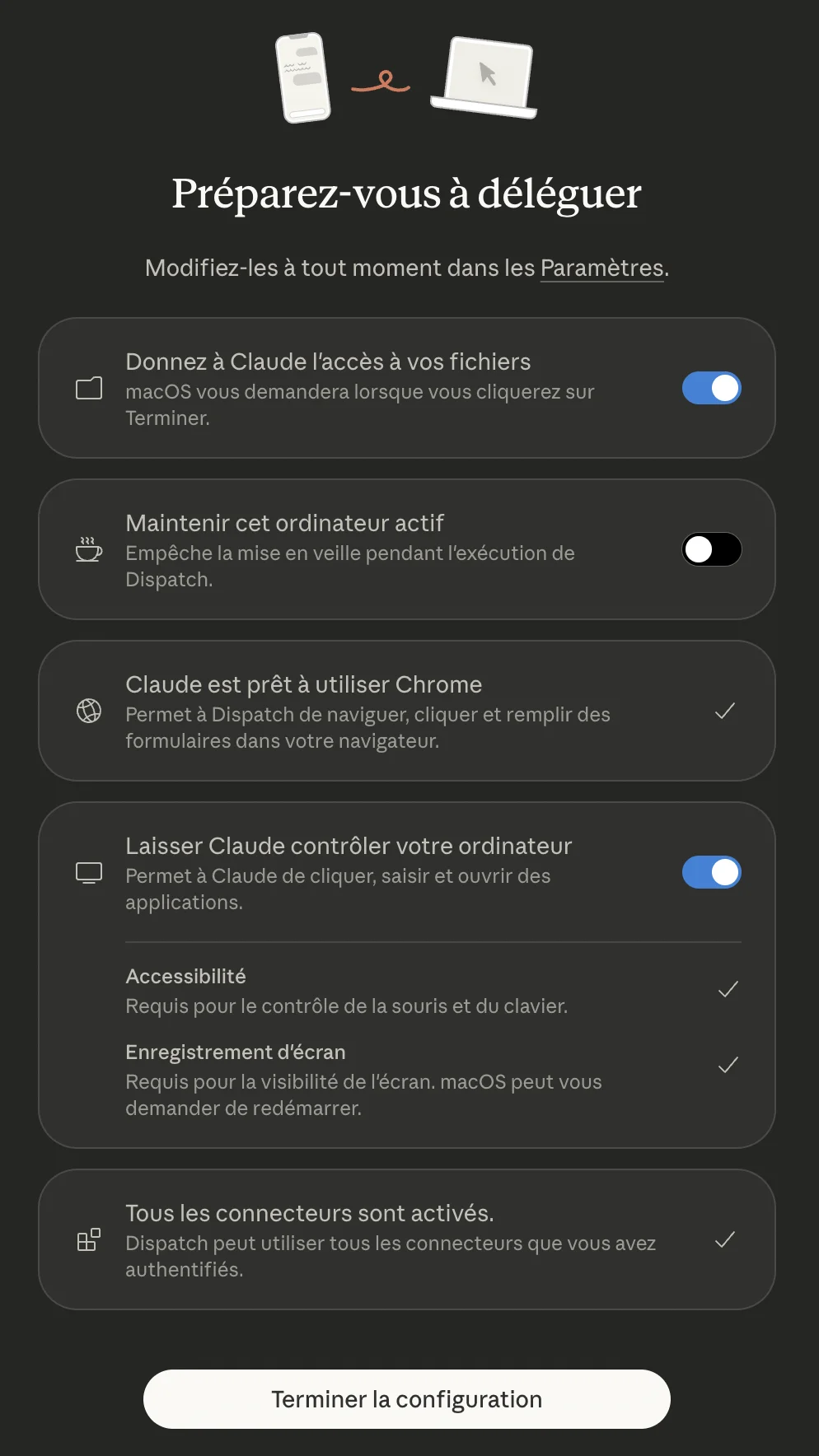 Configuration Claude Dispatch