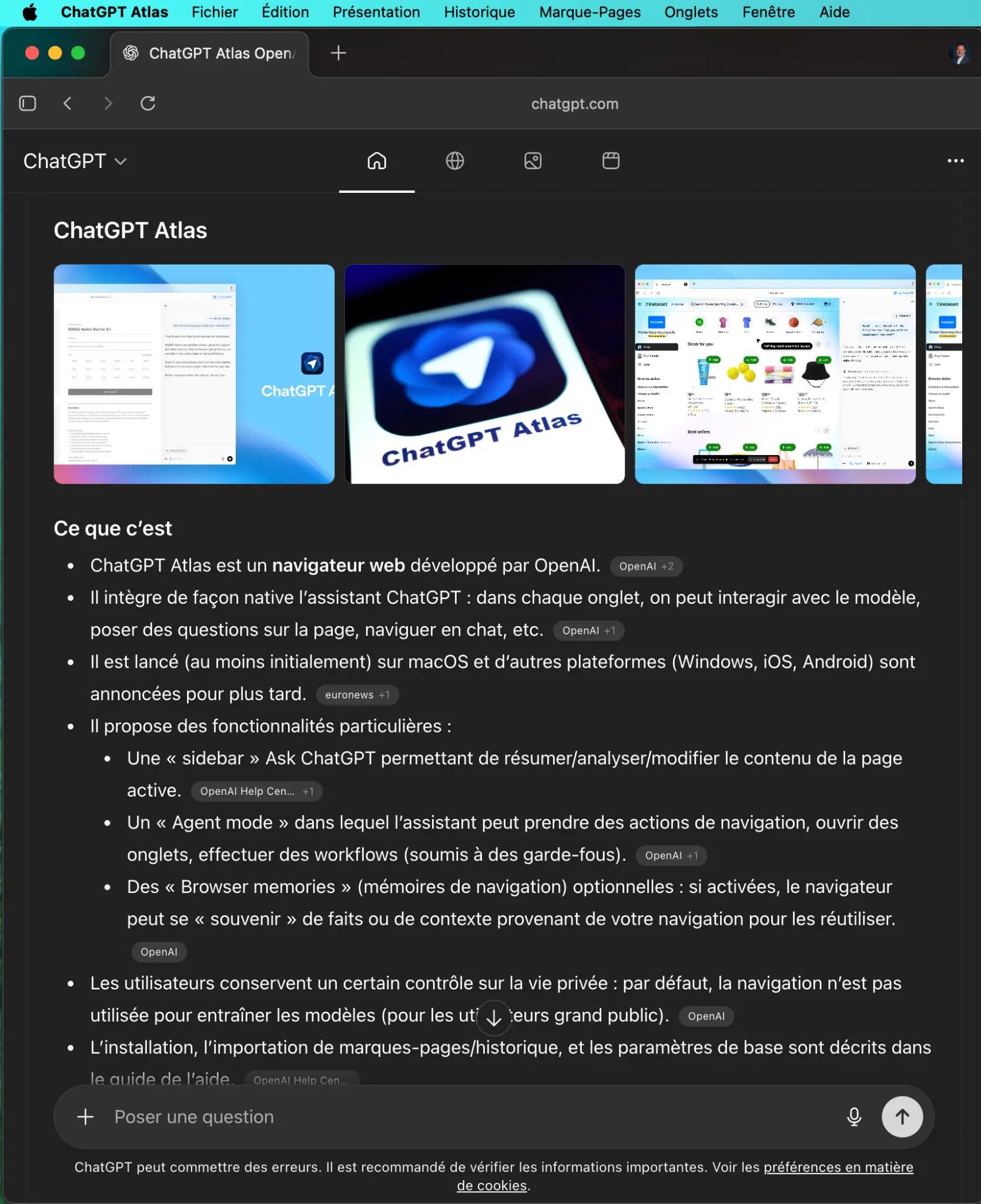 ChatGPT Atlas démocratise le Web conversationnel