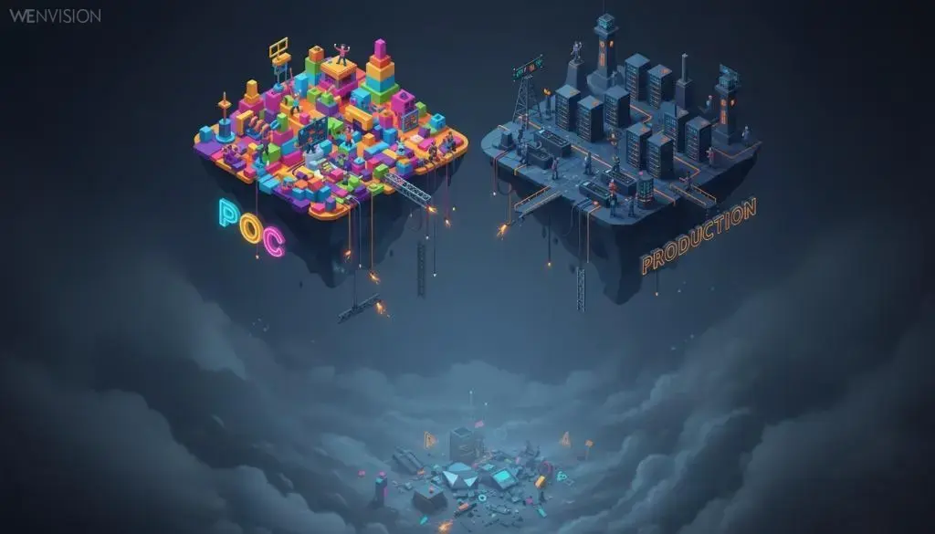 Le gouffre entre 'marche presque' et 'production ready'