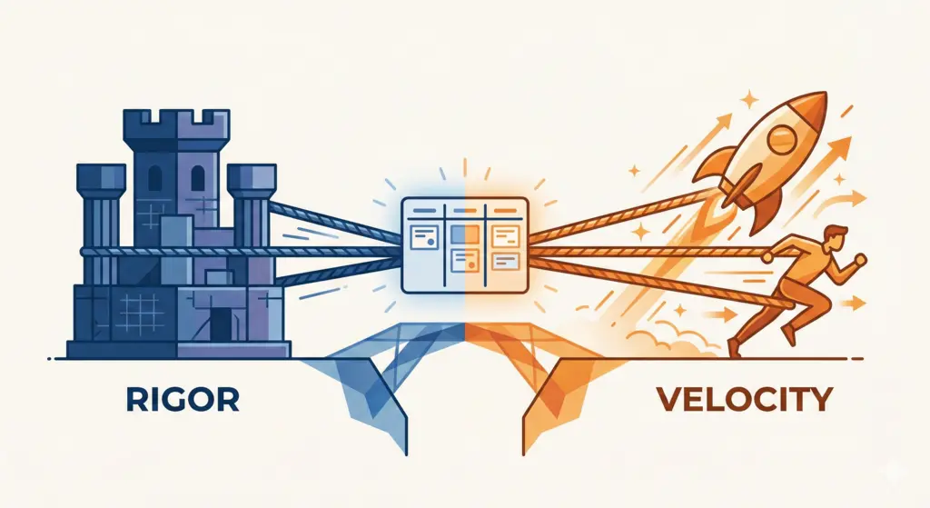 La double injonction de l'agentique : rigueur vs vélocité