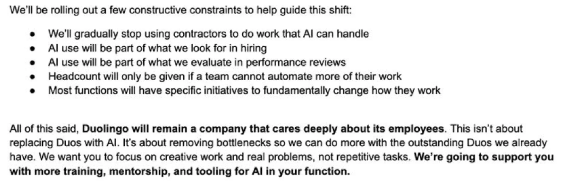 Duolingo et l'impact de l'IA sur l'emploi